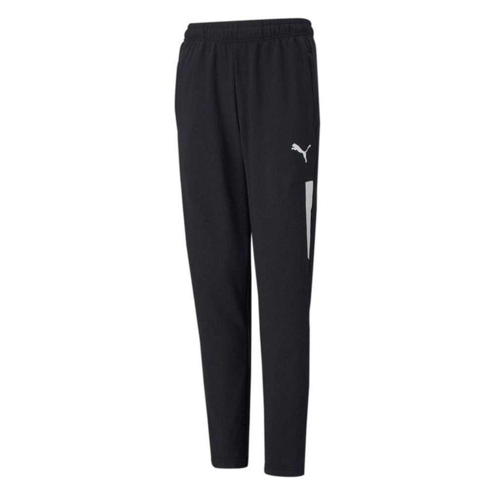Puma Childrens/Kids TeamLIGA Pro Tapered Tracksuit Bottoms / Black/White
